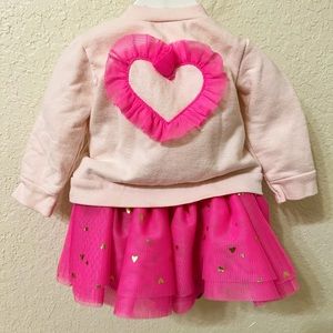 Heart Shirt Matching Skirt